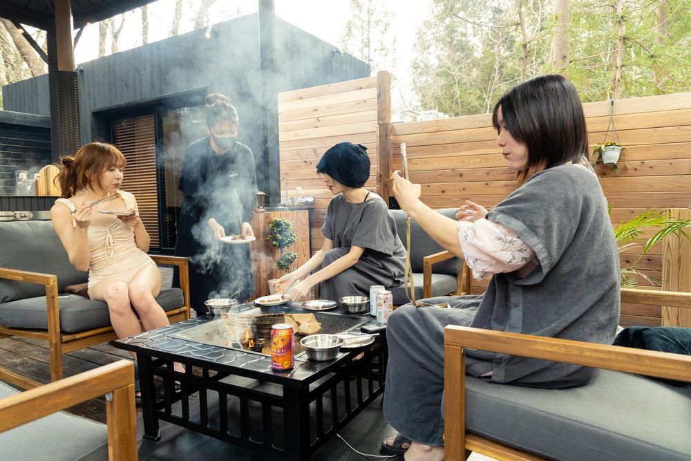 焚火とBBQ